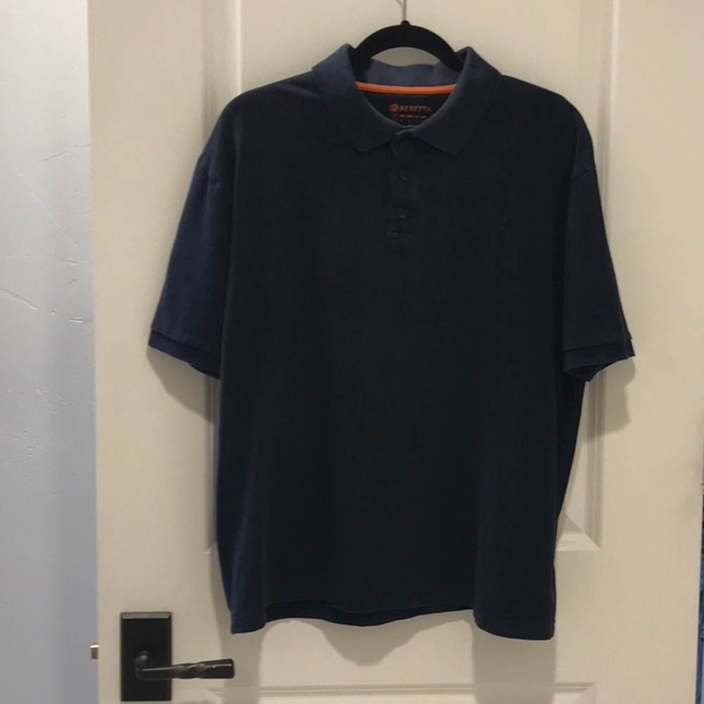 BERETTA Men’s Navy Polo Shirt. Size Large